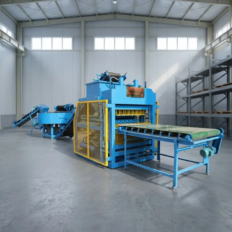 HBY7-10 Automatic Soil Red Mud Brick Maker Clay Hollow Block Making Machine with Engine Pump & Bearing for Sale — view 1