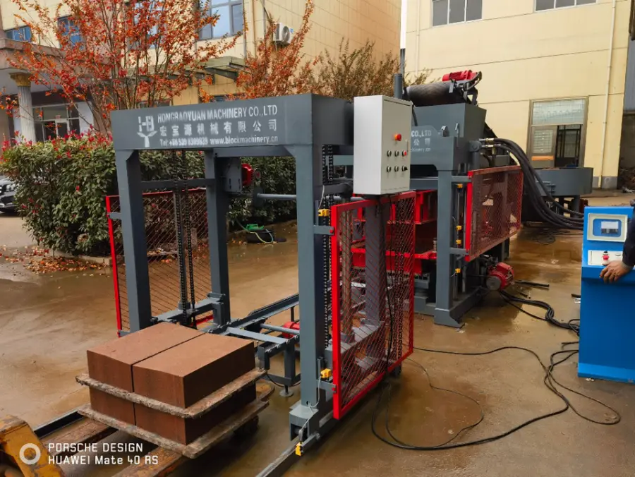 Paving Block Making Machine with Engine & Gearbox Automatic Cement Production Line — image 3