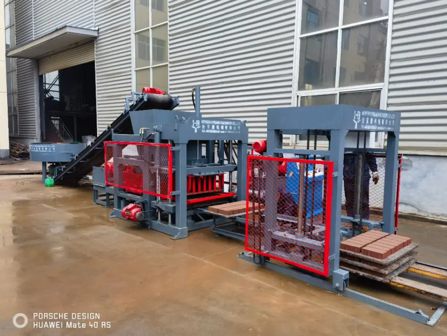 Paving Block Making Machine with Engine & Gearbox Automatic Cement Production Line — image 4