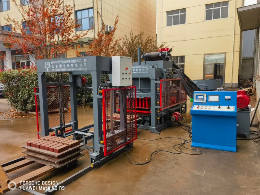 Paving Block Making Machine with Engine & Gearbox Automatic Cement Production Line — image 5
