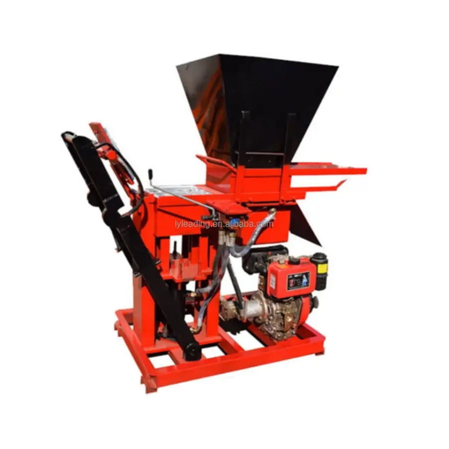Heavy Duty Economical Hydraulic Pressure Clay Soil Brick Machinery Popular in Africa — view 1
