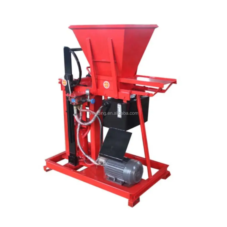 Compress Earth Brick Making Machine Low Price to Make Ecological Interlocking Interlock Soil Brick — view 1