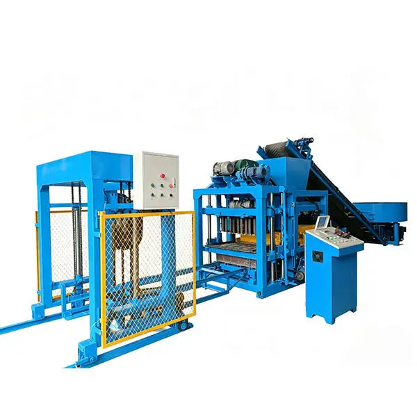 QT4 25 Lebanon Concrete Cement Kerb Block Making Machine Cuber — view 1