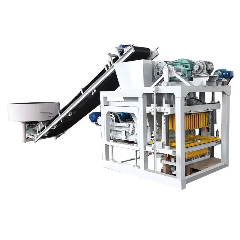 Qtj428 Best Quality Concrete Cement Sand Block Brick Making Machine Price — view 1