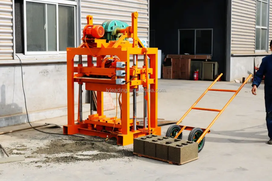 QT4-40A Manual Paving Block Making Machines Block Machine Manual Manual Concrete Hollow Block Mold Tanzania — image 4