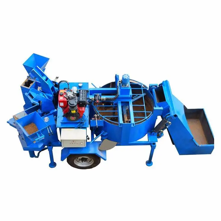 Hydraulic Interlocking Block Making Machine with Engine and Gear Easy to Operate 380V/220V — view 1