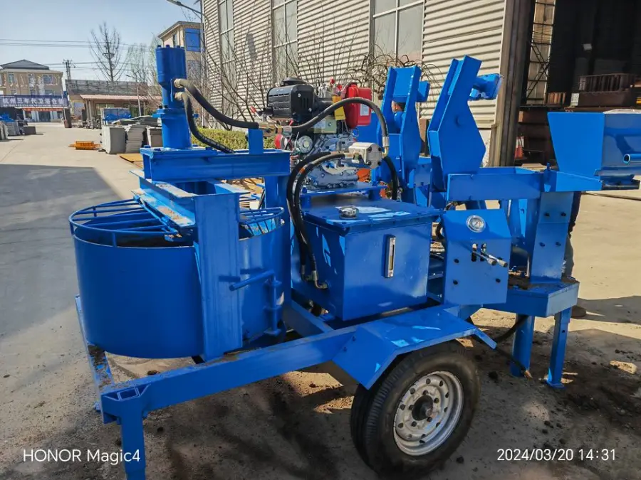 Hydraulic Interlocking Block Making Machine with Engine and Gear Easy to Operate 380V/220V — image 5