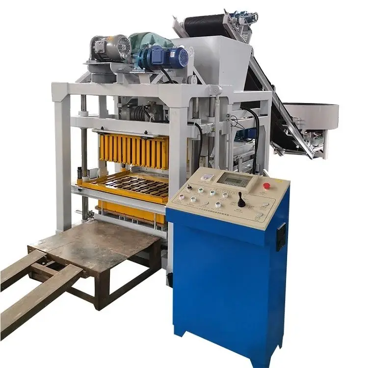 QT4-28 Factory Cement Fly Coal Ash Brick Making Machine Price for Sale — view 1