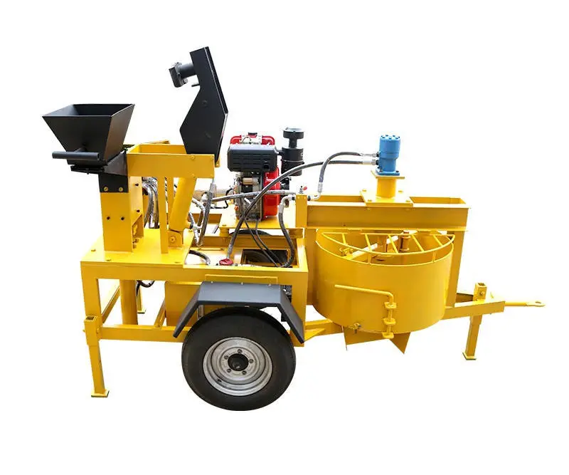 Factory Price M7MI Twin Manual Diesel/motor Clay Soil Interlocking Interlock Block Brick Making Machine Block — view 1