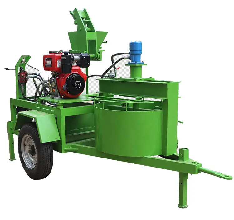 Factory Price M7MI Twin Manual Diesel/motor Clay Soil Interlocking Interlock Block Brick Making Machine Block — image 3
