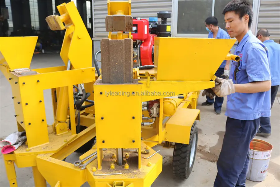 Factory Price M7MI Twin Manual Diesel/motor Clay Soil Interlocking Interlock Block Brick Making Machine Block — image 6