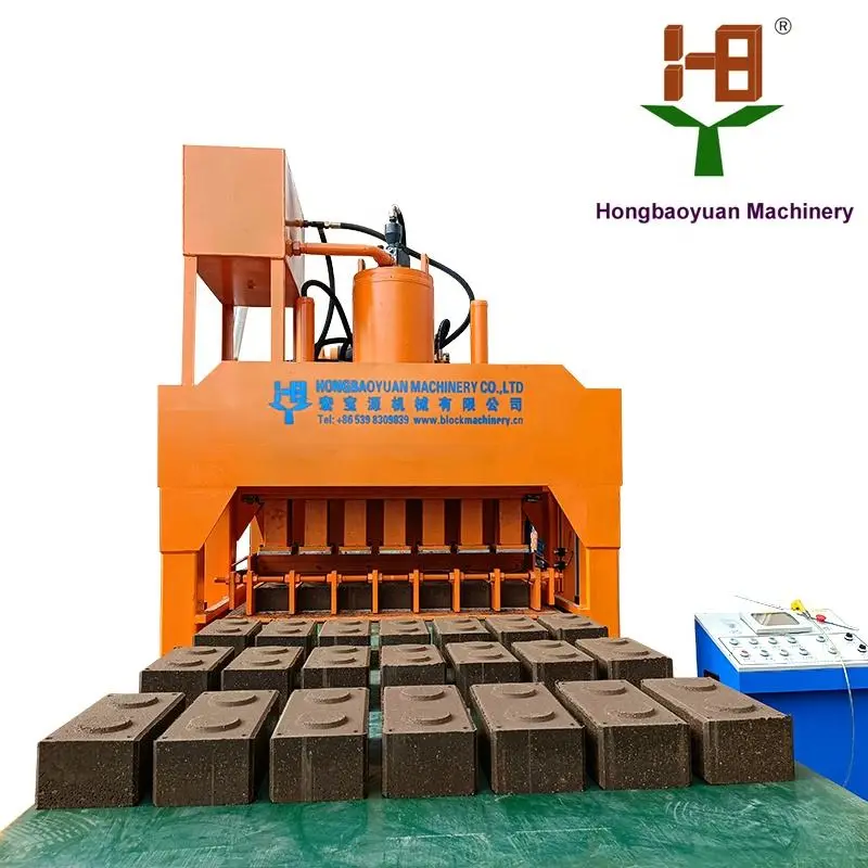 HBY7-10s Chinese Factory Clay Rammed Earth Interlock Brick Machine Fly Ash Brick Red Earth Hydraulic From Suppliers — image 3