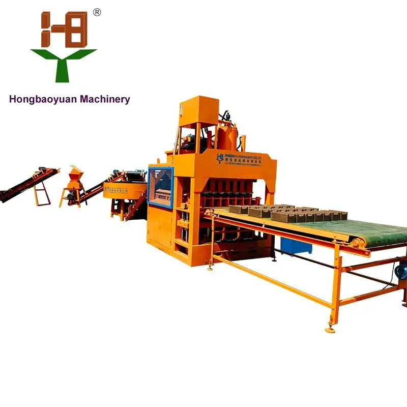 HBY7-10s Chinese Factory Clay Rammed Earth Interlock Brick Machine Fly Ash Brick Red Earth Hydraulic From Suppliers — image 4
