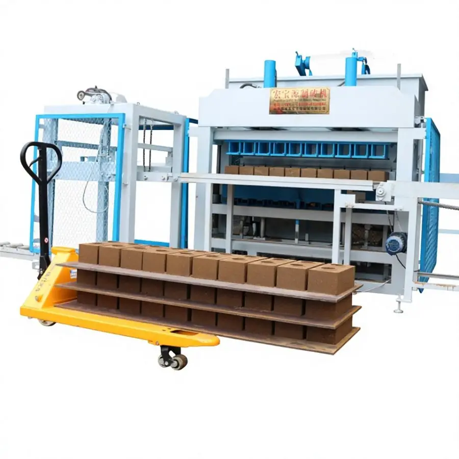 HBY10-10 Automatic Production Line Price Solid Hollow Red Clay Earth Soil Mud Vacuum Extruder Brick Making Machinery — view 1