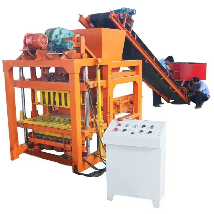 QTJ4-28 Block Making Machine Semi-automatic Concrete Hollow Block Machine Price in UZ — image 5