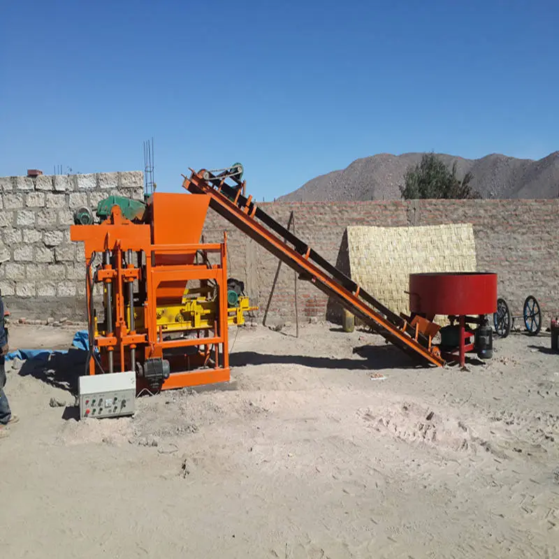 QTJ4-28 Block Making Machine Semi-automatic Concrete Hollow Block Machine Price in UZ — image 7