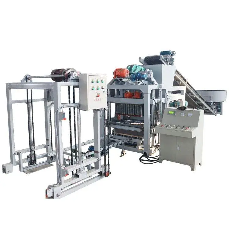Romania Block Machine High Quality QTJ4-25d Automatic Concrete Hollow Block Brick Making Machine — view 1