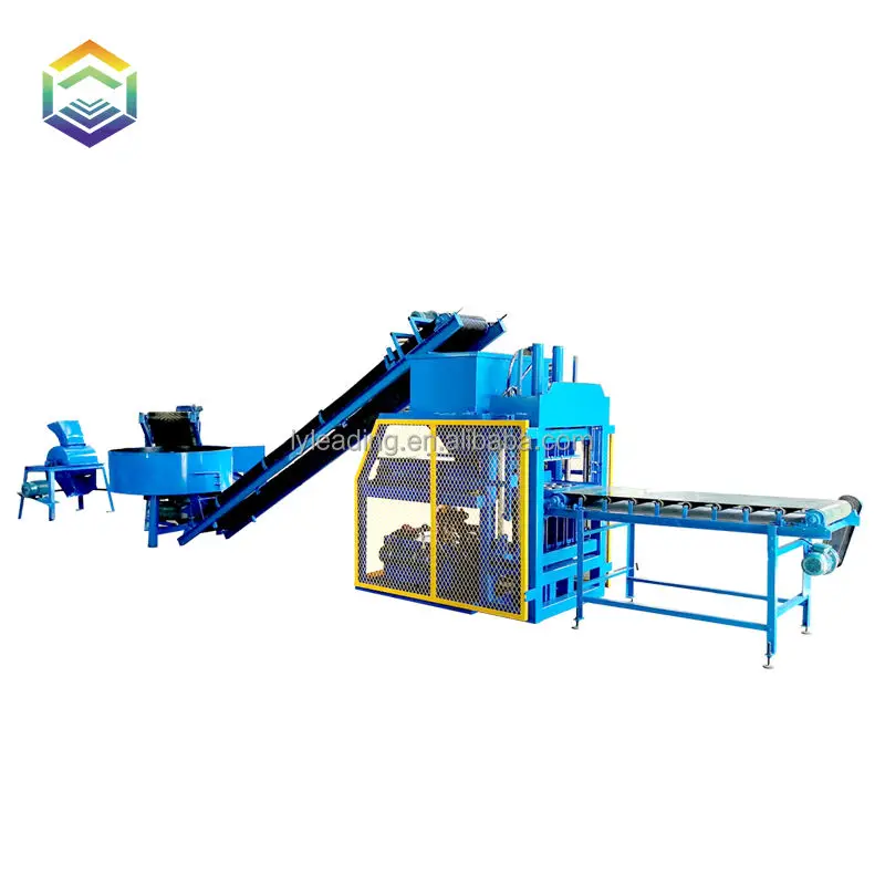 Hydraulic Press Fully Automatic Earth Interlocking Brick Making Machine on Sale — view 1