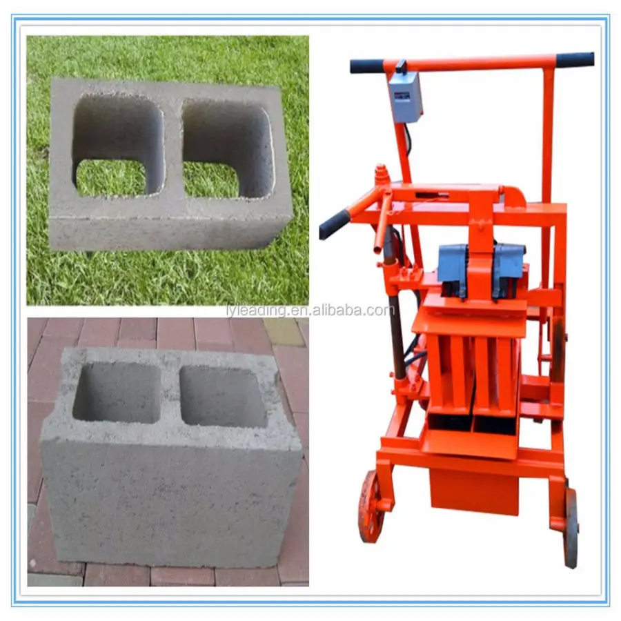 Multi-Purpose QMJ2-45 Mobile Block Machine Manual Cement Block Machine — image 4
