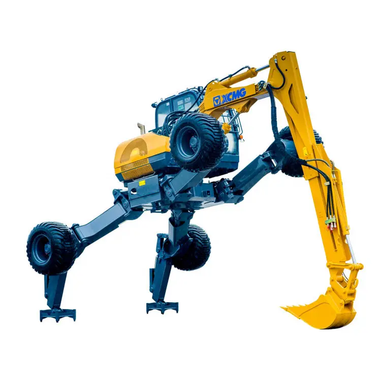 New Mini Mobile Spider Walking Xcm-g Et110 Mountain Wheel Excavator with Bucket Price for Sale — image 3