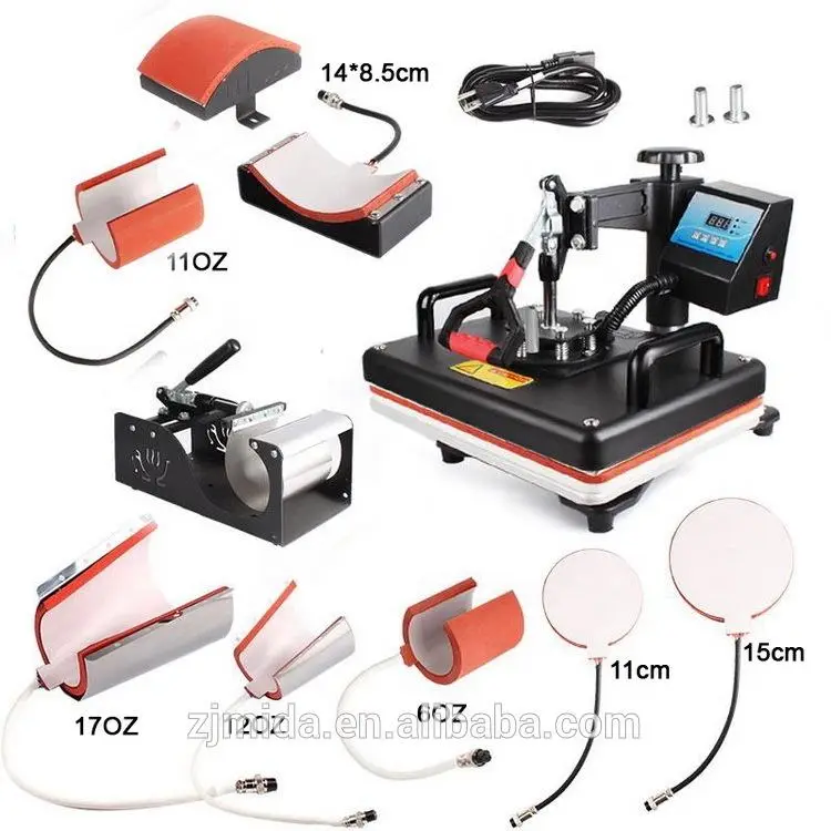 8 in 1 Combo Heat Transfer Print T Shirt Mug Plate Base Hat Jigsaw Puzzle — image 3