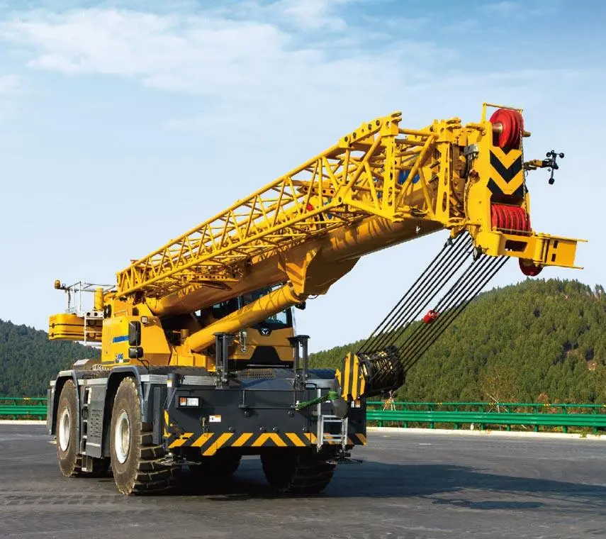 Off Road XCR120 120 Ton Lattice Boom Rough Terrain Crane Truck — image 3