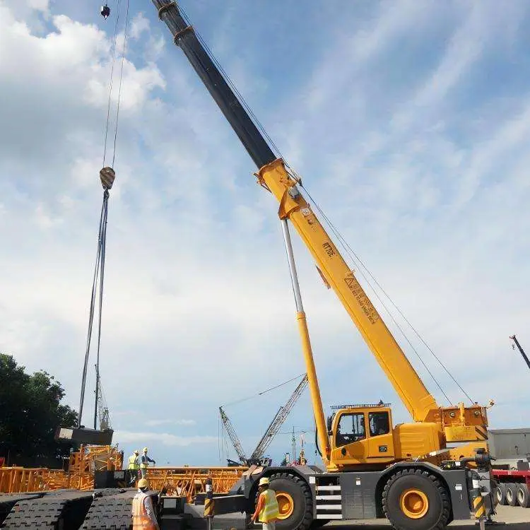 Off Road XCR120 120 Ton Lattice Boom Rough Terrain Crane Truck — image 6