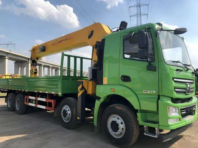 High Quality SQ12SK3Q 12 Ton Telescopic Boom Tipper Truck Mounted Crane — image 3