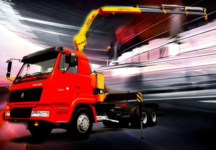 High Quality SQ12SK3Q 12 Ton Telescopic Boom Tipper Truck Mounted Crane — image 6