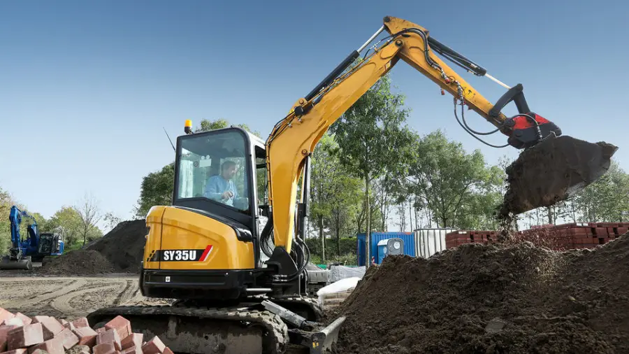 China Great Quality 3.5tons SY35U Mini Digger Crawler Excavator Factory Price in Stock Cheap Selling — image 5