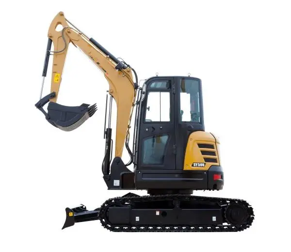China Great Quality 5tons SY50U Small Digger Crawler Excavator Factory Price in Stock Cheap Selling — image 2