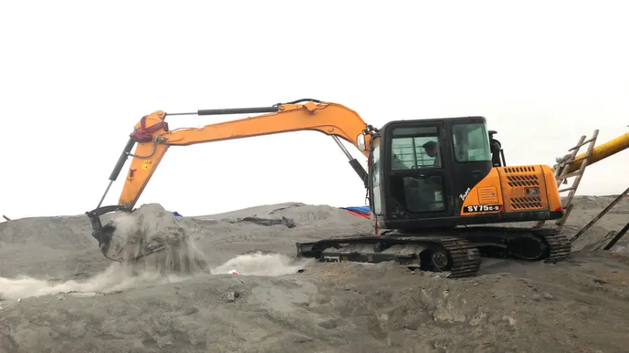China Great Quality 8tons SY80U Small Digger Crawler Excavator Factory Price in Stock Cheap Selling — image 4