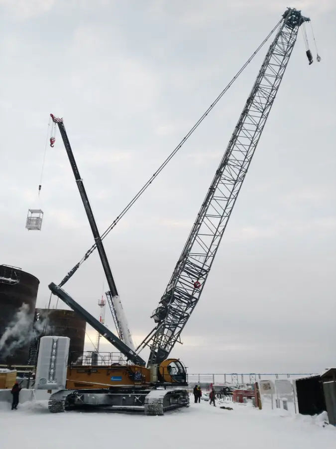 Hot Sale 150T SCI1500A Crawler Crane with Inport Engine 242kw — image 5