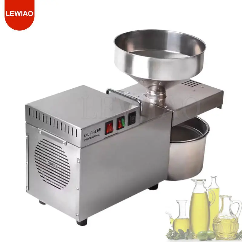 New Stainless Steel Oil Press Household Commercial Small Full Automatic Hot and Cold Domestic Oil Press Low Noise — image 3