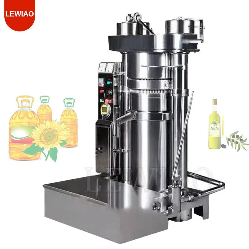 Automatic Commercial Oil Press Machine With Roasting Frying Rosin Press Hydraulic Cold Oil Making Extractor — image 4