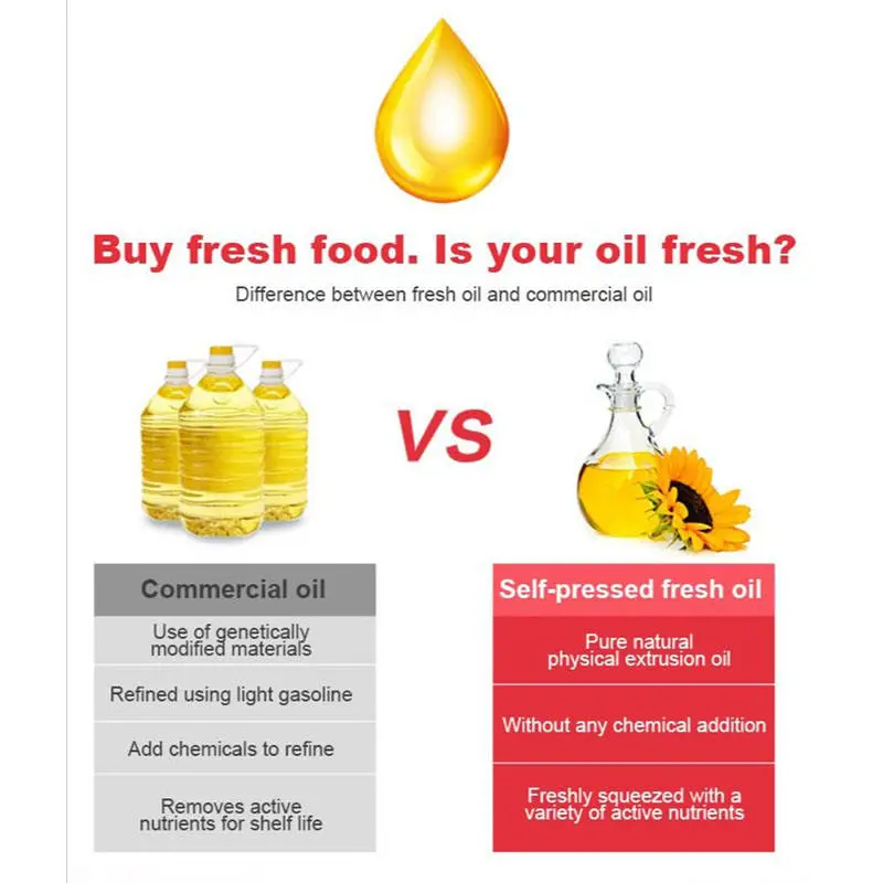 Black Seeds Oil Press Machine Sunflower Seed Oil Press Machine Cold-pressed Oil Extraction Machine — image 4