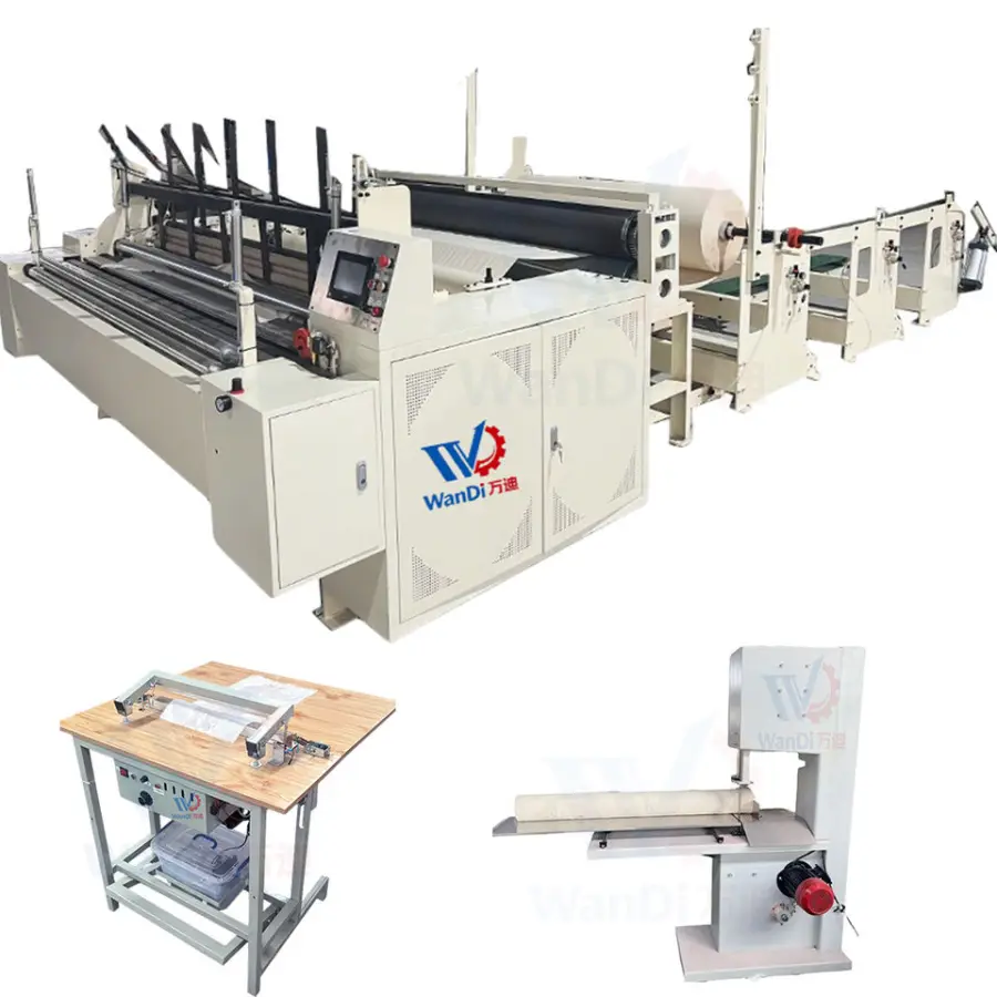 Hot Sale Semi-Automatic Small Business Toilet Paper Making Machine Toilet Paper Fully Automatic Production Line — view 1