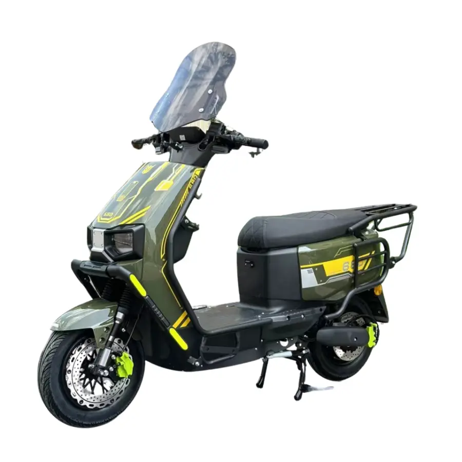 Two-Seater Adult Electric Scooter for Food Delivery 72v Racing Two-Wheel Motorcycle for Sale — image 7