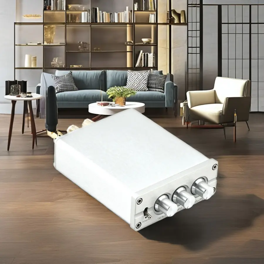 2.0 Home Amplifier 300W High Power D-Class Digital Bass Tuned for Blue-tooth 5.0 Power Amplifier for Home Use — image 3