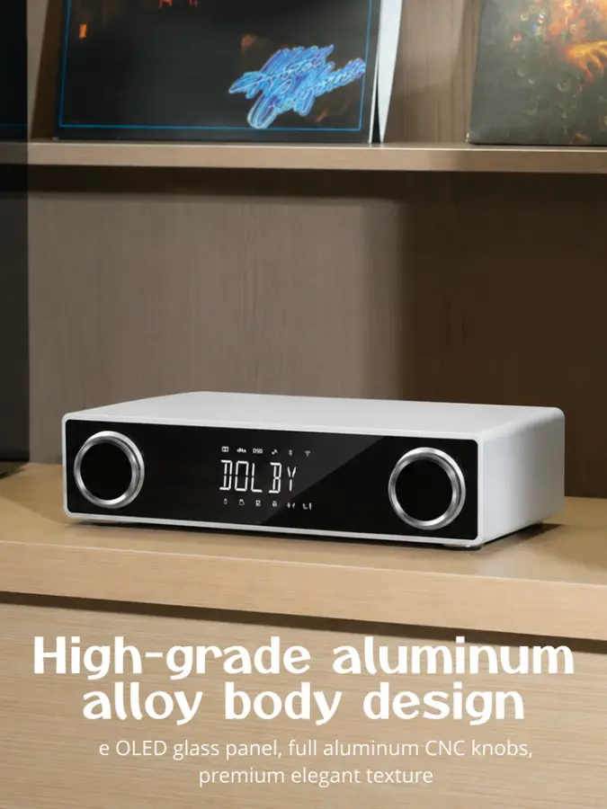 2025 New High-quality Aluminium Wireless for HiFi 5.1 Speaker and DTS Decoding Power Amplifier Host — image 4