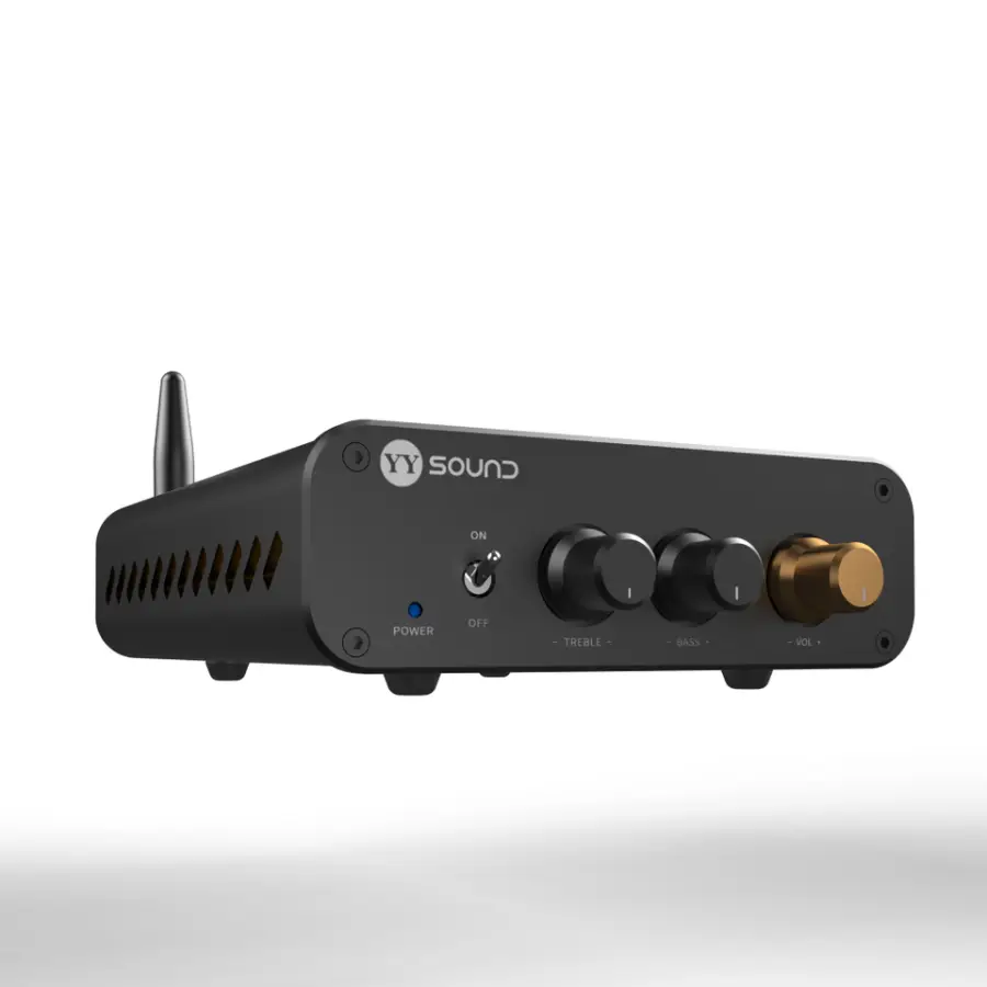 Digital Amp Recordio Professional Home 2.1 Channel High Power HiFi Digital Audio Sound Amplifier Subwoofer Receivers Aluminium — image 2