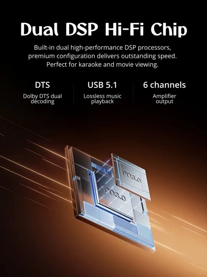 2025 New High-quality Aluminium Wireless for HiFi 5.1 Speaker and DTS Decoding Power Amplifier Host — image 5