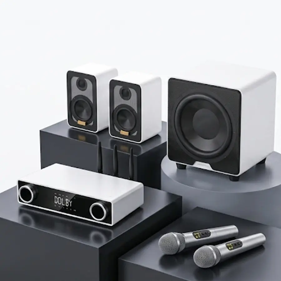 2025 New 5.1 Channel 5G Wireless Audio System Connects to the Home Audio and Video Set with a Wireless Microphone Hifi S — view 1