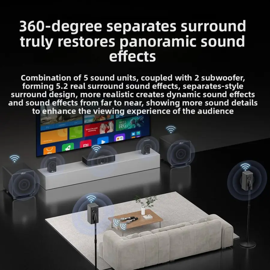 Hot Sale Dolby 5.1 Home Theater Set for Soundbar Speaker Karaoker Surround Sound TV Karaoke Speaker — image 5