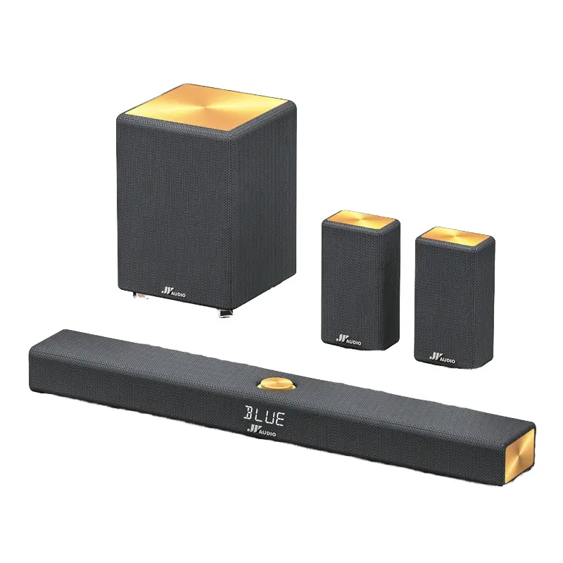 JY AUDIO 5.1 Channel Full Wireless Aluminium Home Audio Theater System 31.5-inches Smart Soundbar Speaker 2 Surround Speakers — image 3