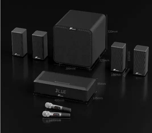 Hot selling 5.1 Surround Sound Home Theater System Cinematic Dolby Audio, Wireless Rear Speakers for Movies, Music ,Gami — view 1