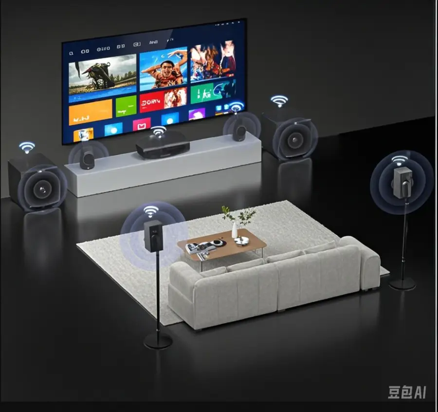 Hot selling 5.1 Surround Sound Home Theater System Cinematic Dolby Audio, Wireless Rear Speakers for Movies, Music ,Gaming — image 6
