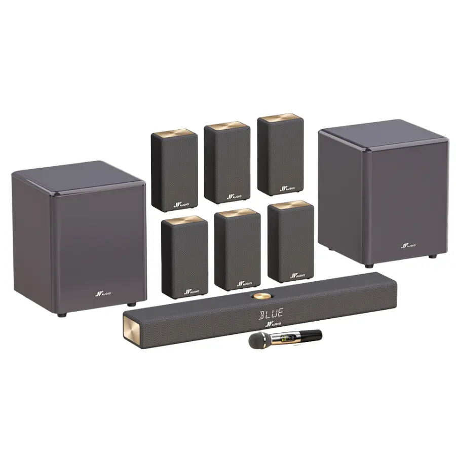 JY AUDIO 7.2 INCH Aluminium Surround Sound System with Subwoofer Wireless Home Theater for Smart TVs Peak Power 620W — view 1
