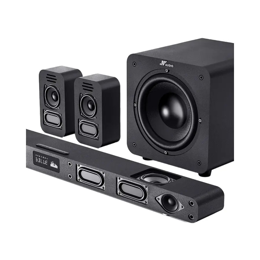 Echo Wall Berlin Sound LCD TV with Dynamic Microphone Metal Home Theater Karaoke Speaker External Audio Projector — view 1