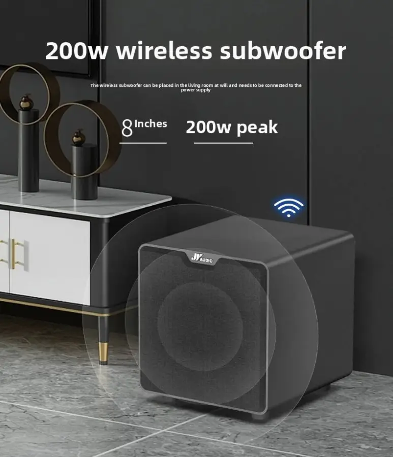 Echo Wall Berlin Sound LCD TV with Dynamic Microphone Metal Home Theater Karaoke Speaker External Audio Projector — view 2